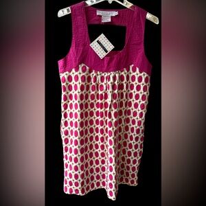 NWT Gretchen Scott Designs Women’s Sleeveless Short  Dress New With Tags